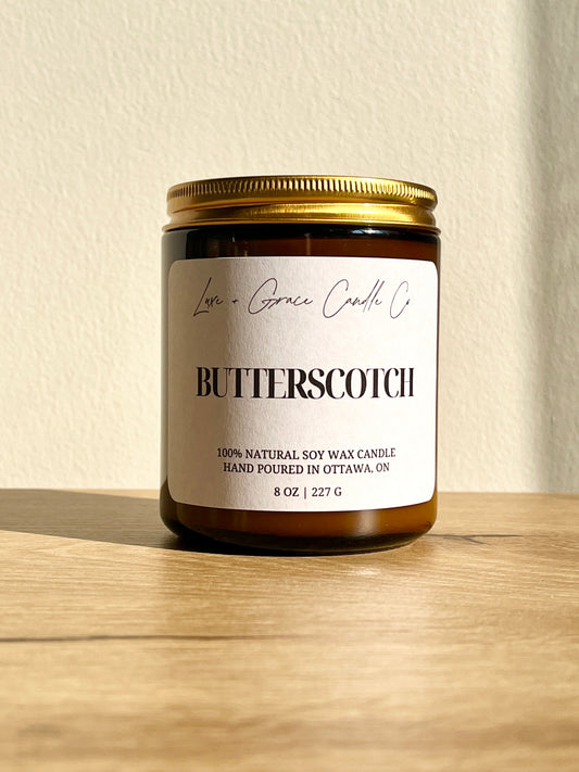 Butterscotch - Soy wax candle