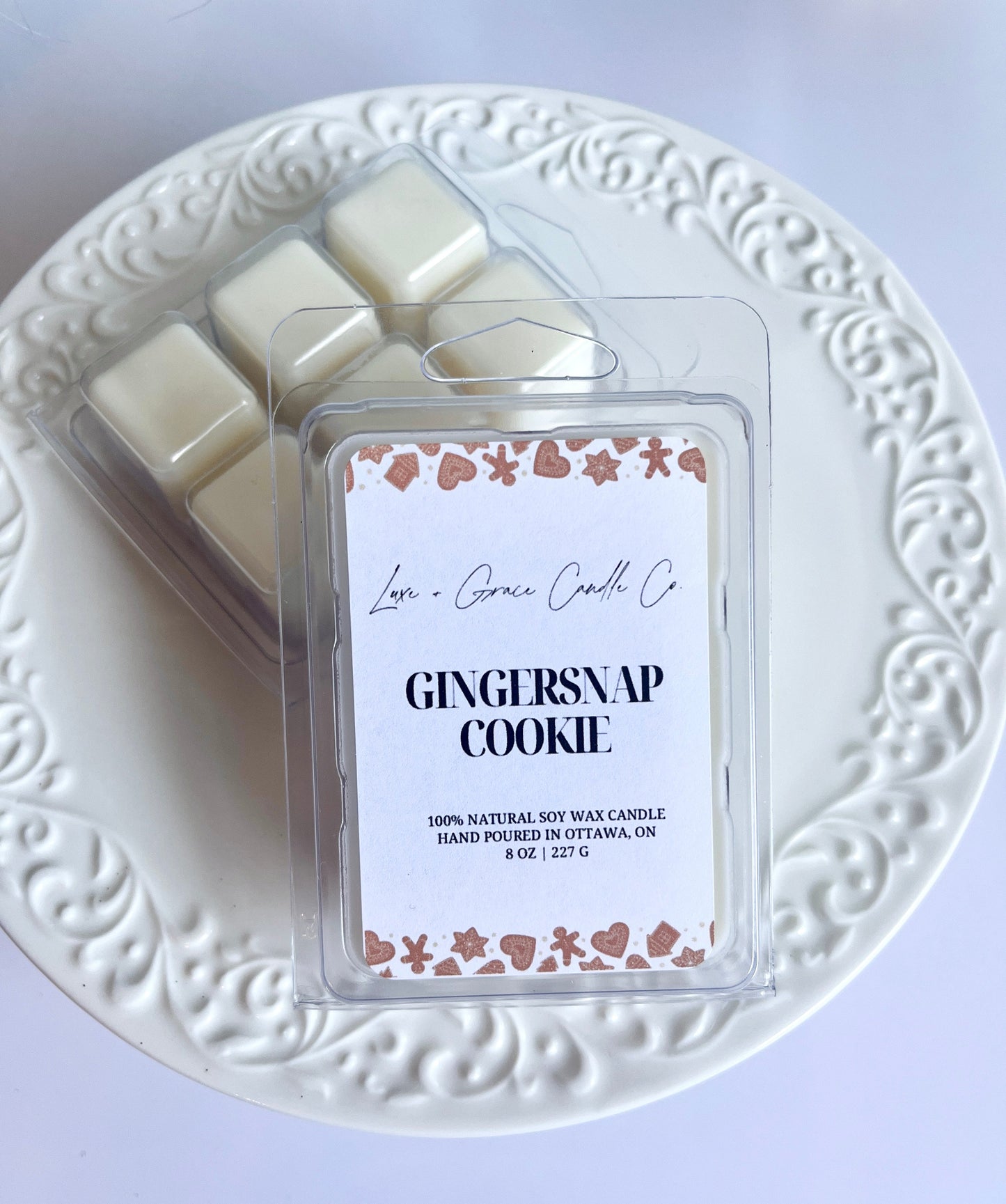 Gingersnap Cookie - Soy wax melts Luxe + Grace Candle Co.
