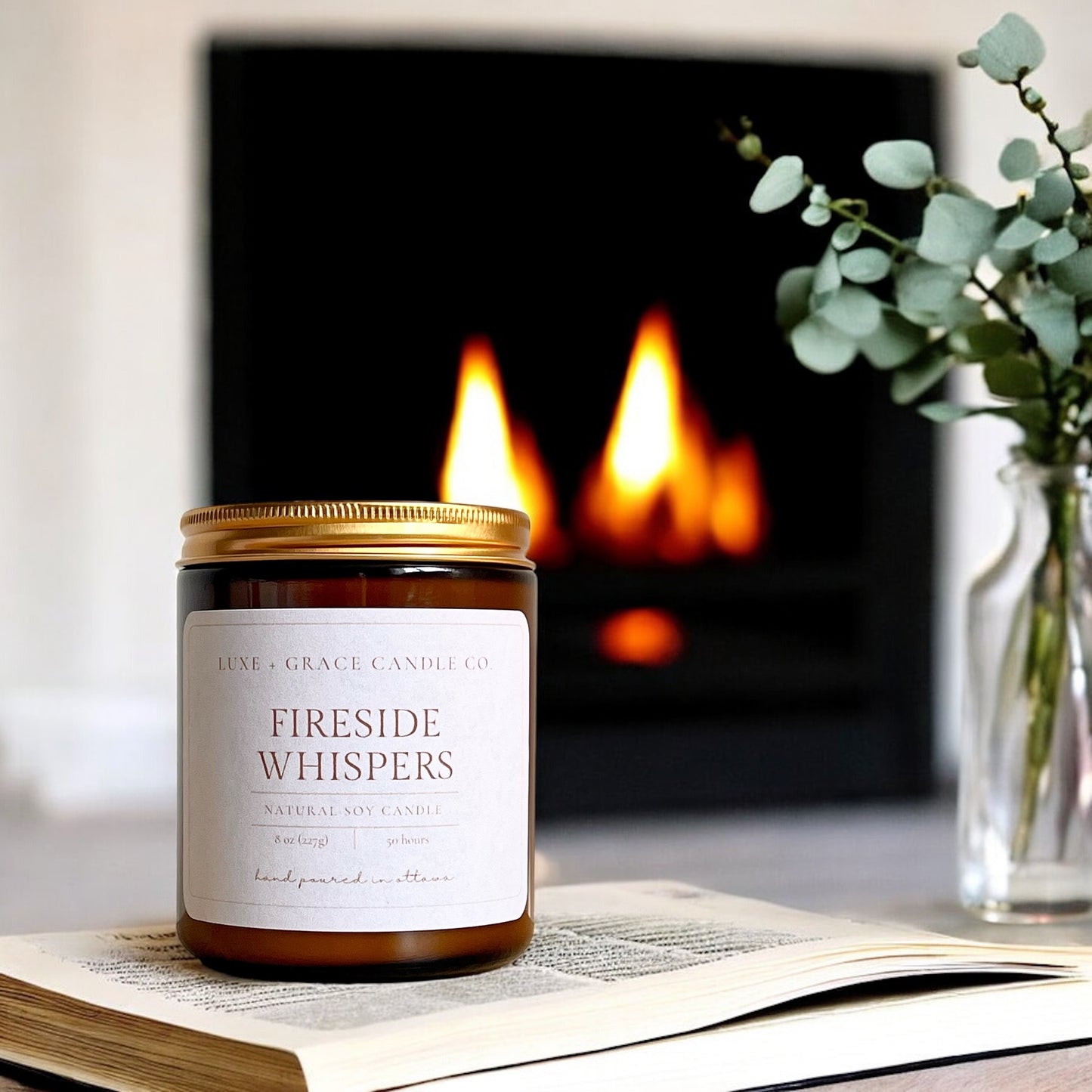 Fireside Whispers - Soy wax candle
