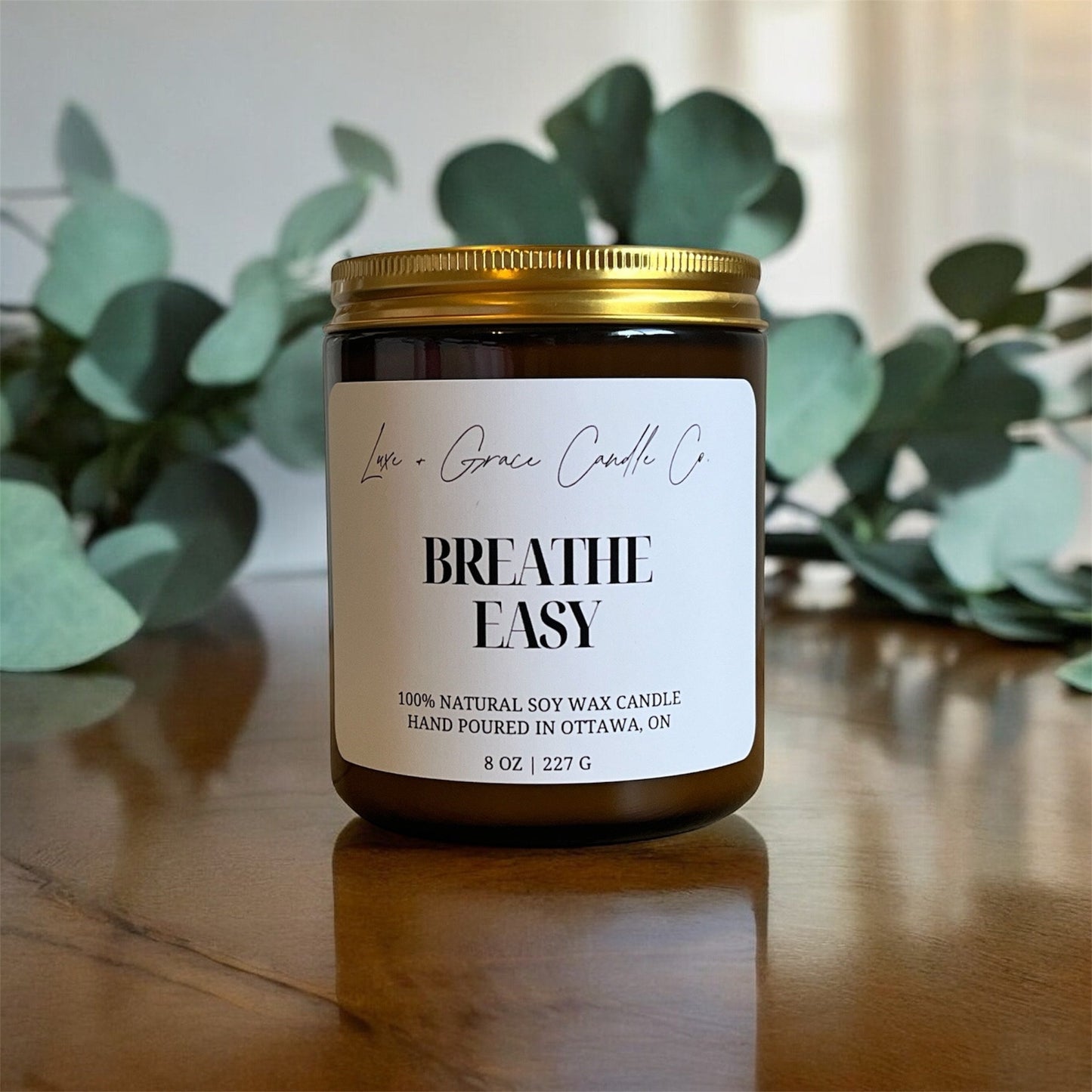 Breathe Easy - Clarity - Soy Wax Candle Luxe + Grace Candle Co.