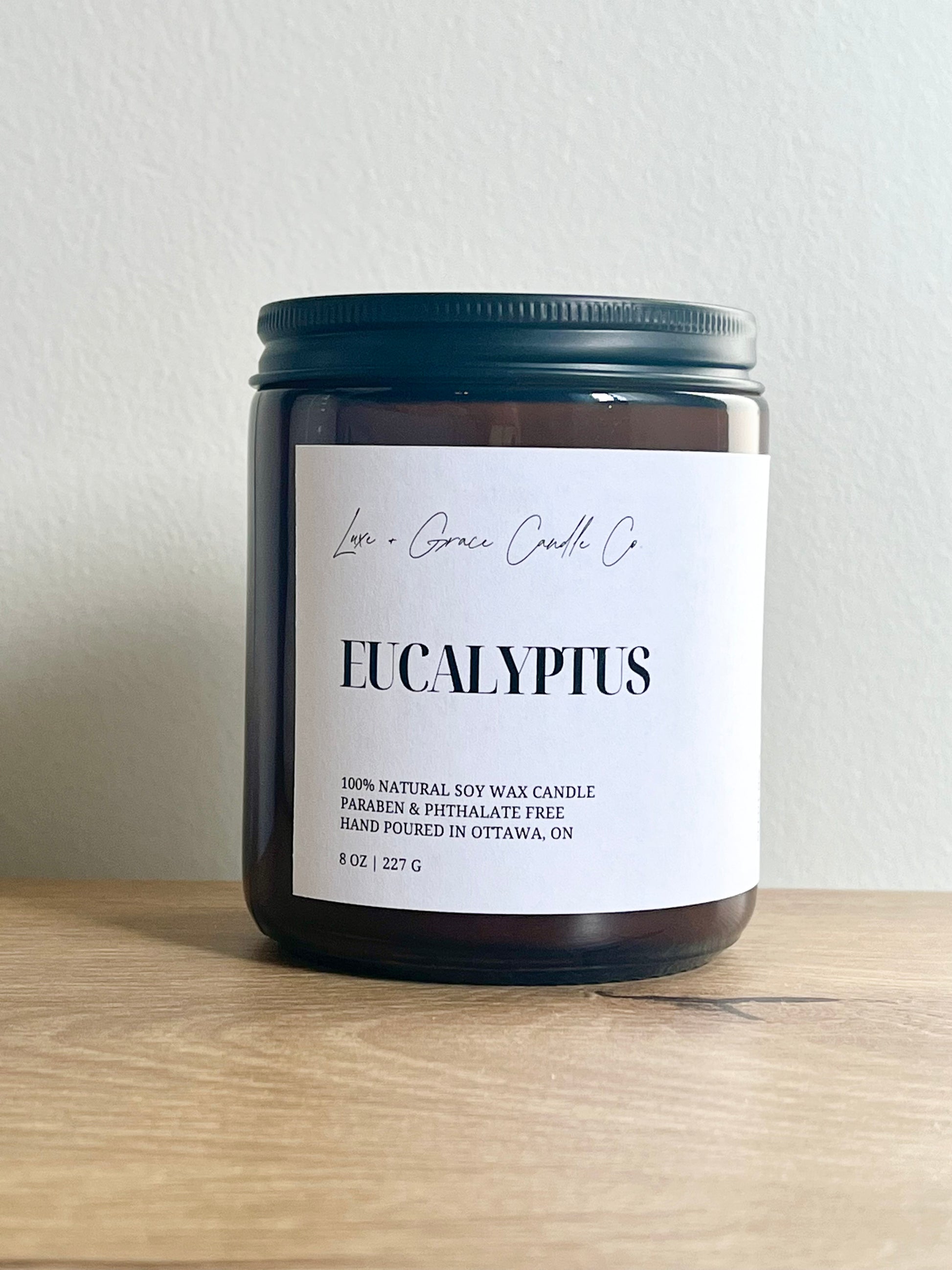 eucalyptus natural soy wax candle
