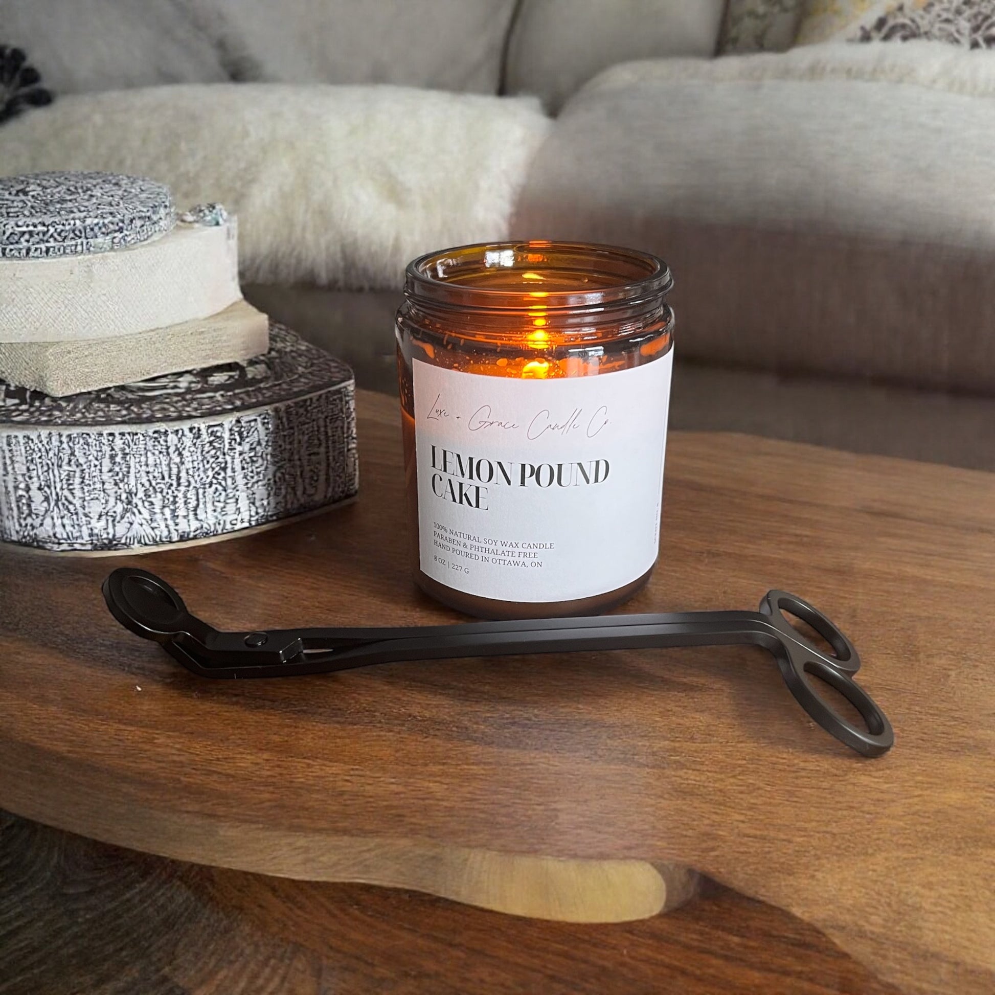 candle wick trimmer matte black