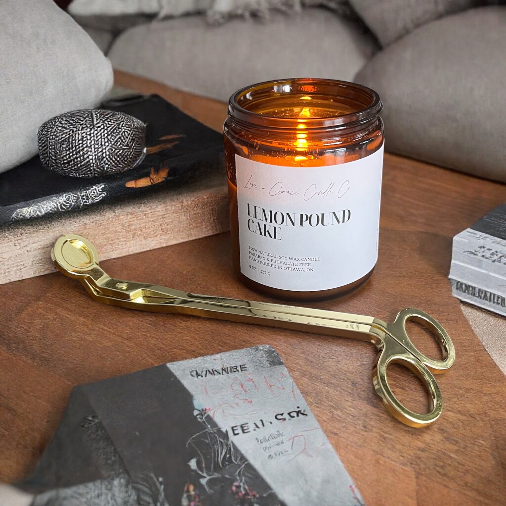 candle wick trimmer shiny gold