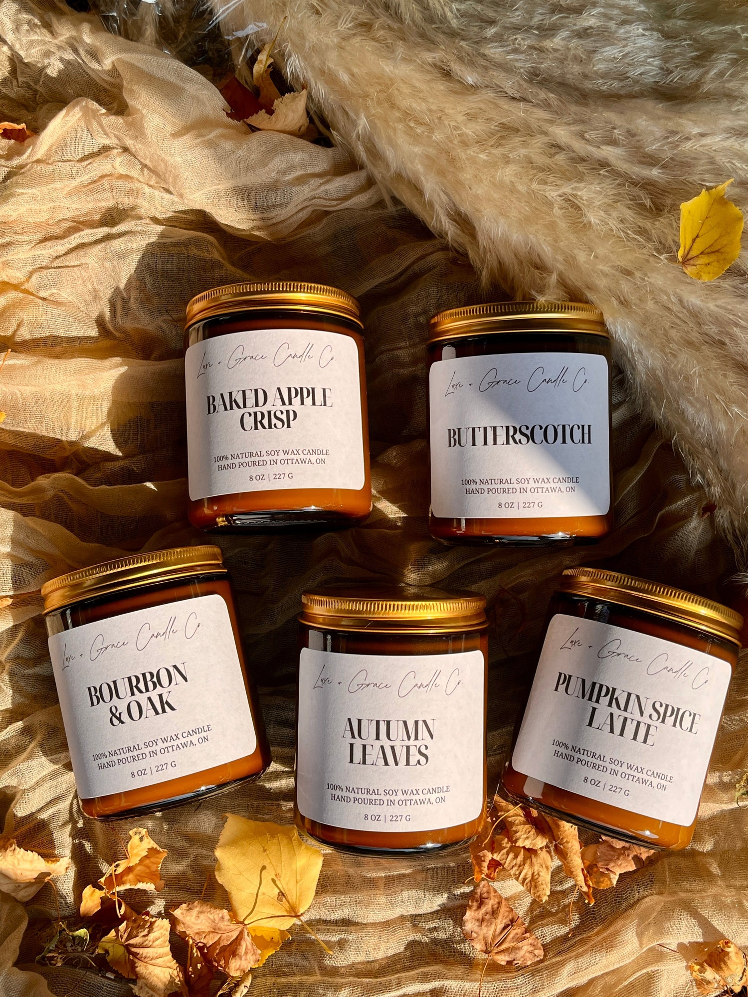 Fall Collection Soy Wax Candles