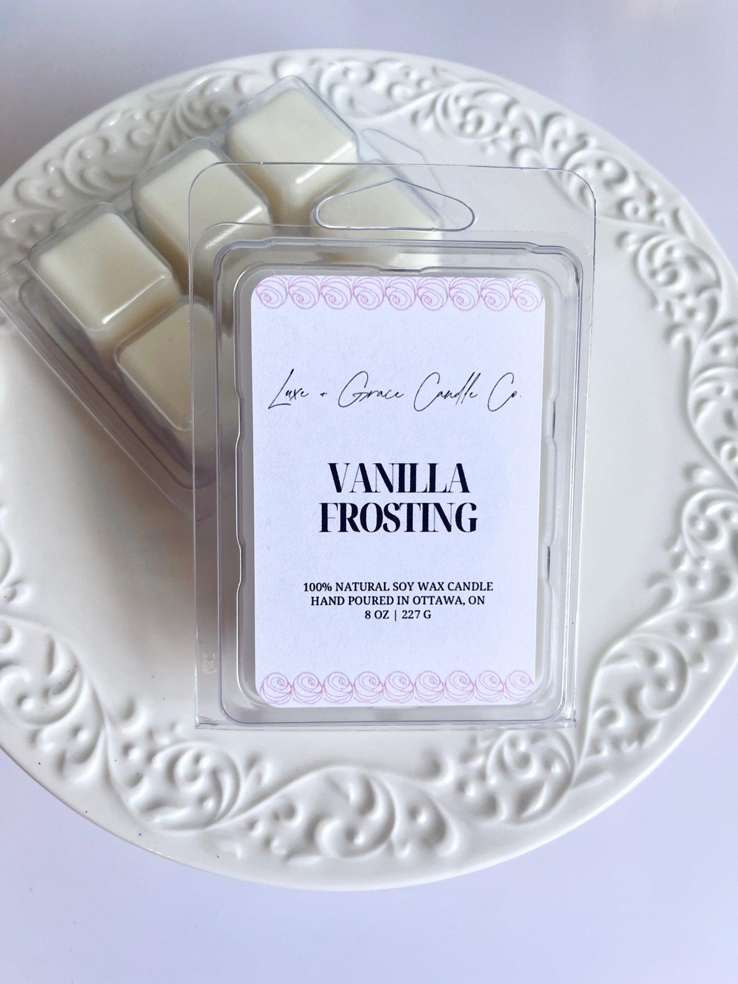 Vanilla Frosting - Soy wax melts Luxe + Grace Candle Co.