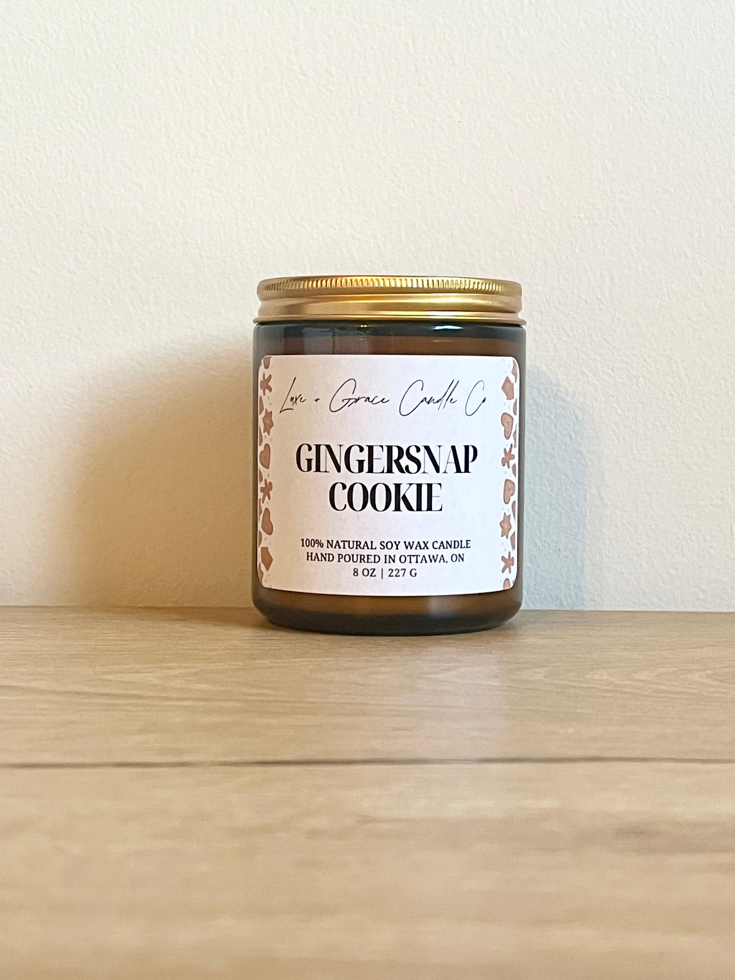 Gingersnap Cookie - Soy wax candle