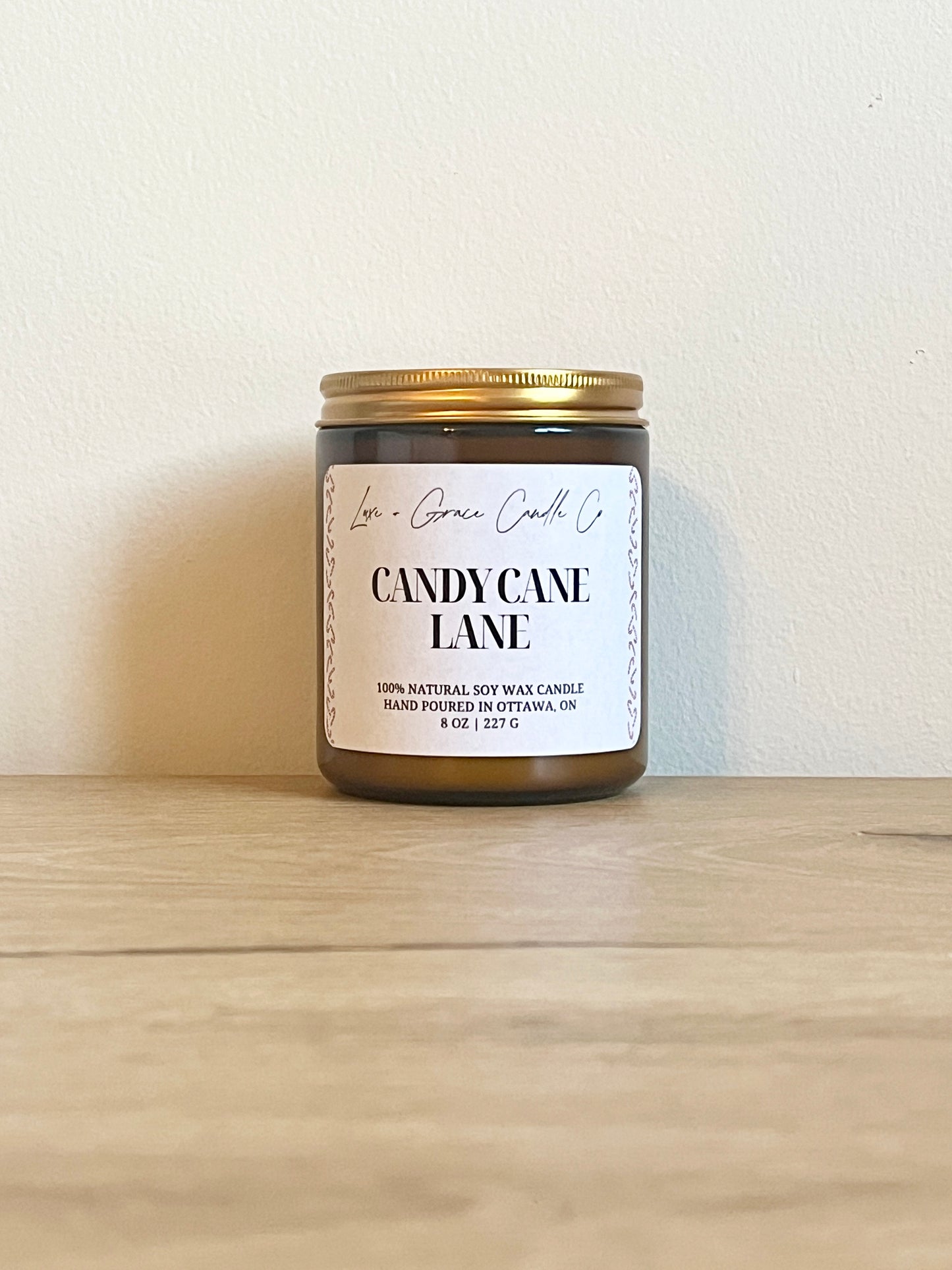 Candy Cane Lane - Soy wax candle