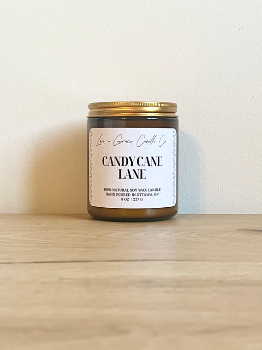 Candy Cane Lane - Soy wax candle