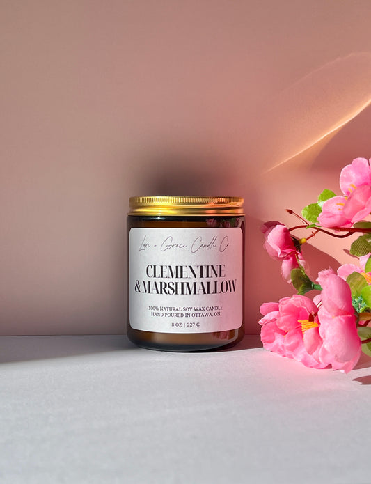 Clementine & Marshmallow - Soy Wax Candle