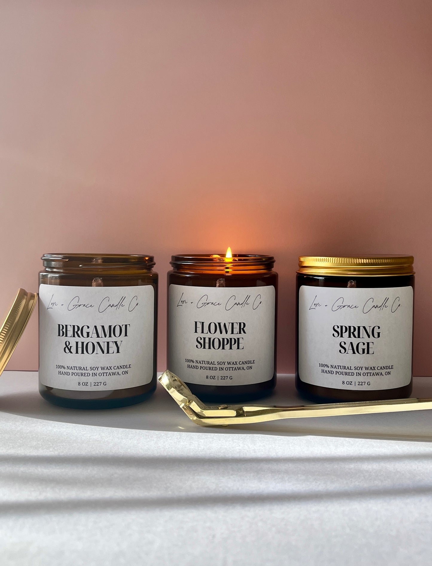 Bergamot & Honey - Soy Wax Candle