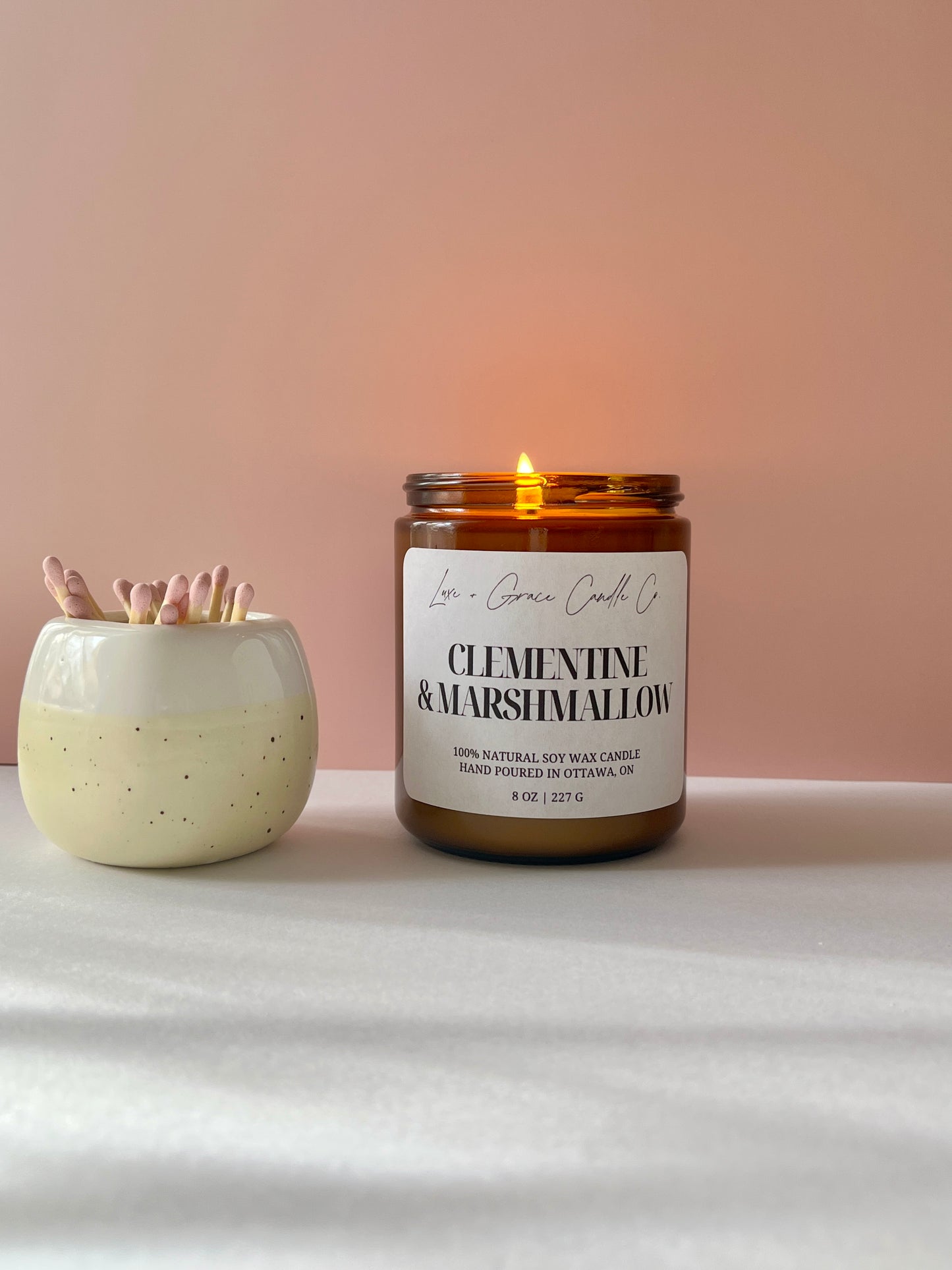 Clementine & Marshmallow - Soy Wax Candle