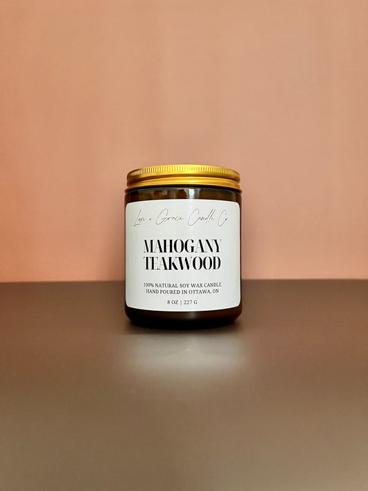 Mahogany Teakwood - Soy Wax Candle