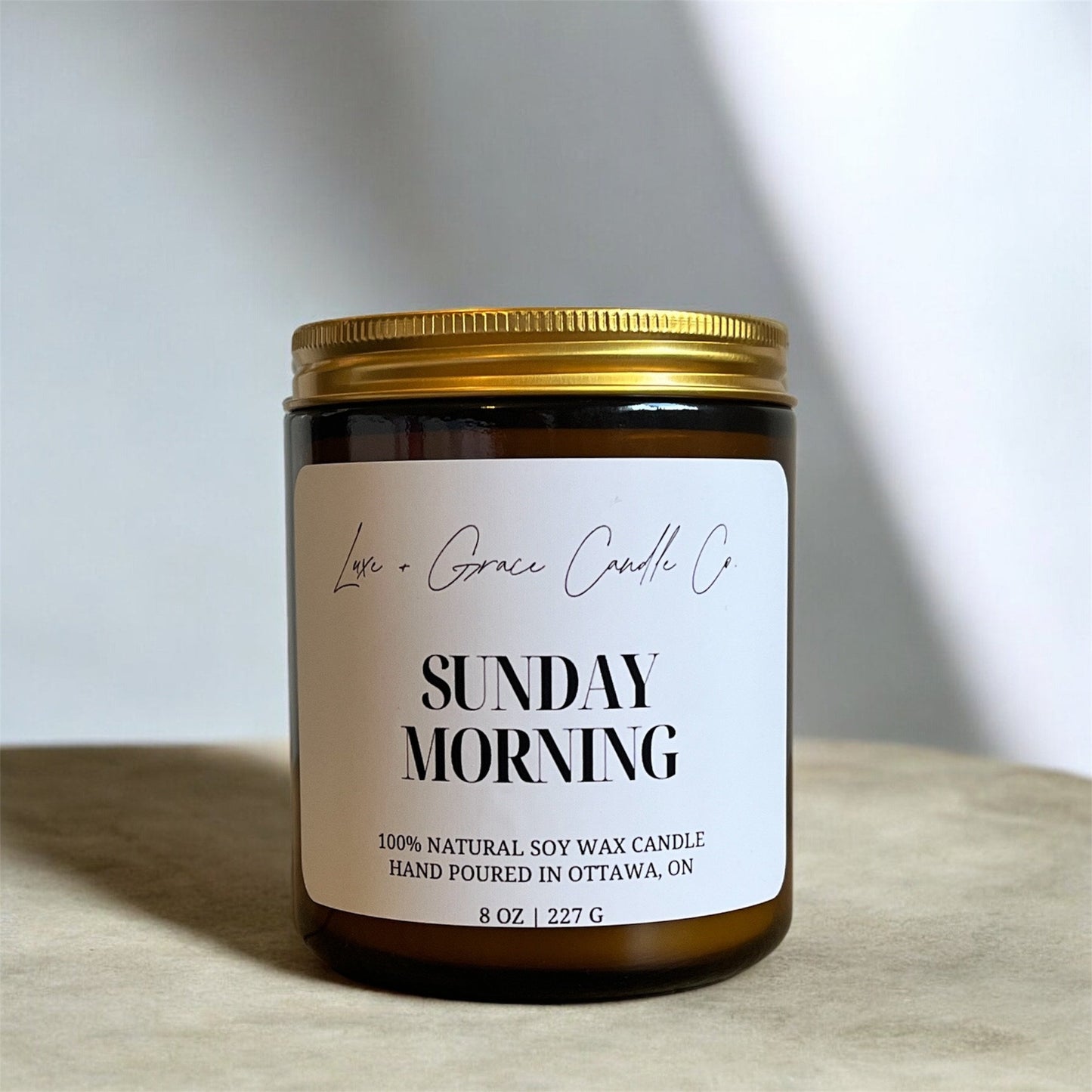 Sunday Morning - Nostalgia - Soy Wax Candle Luxe + Grace Candle Co.