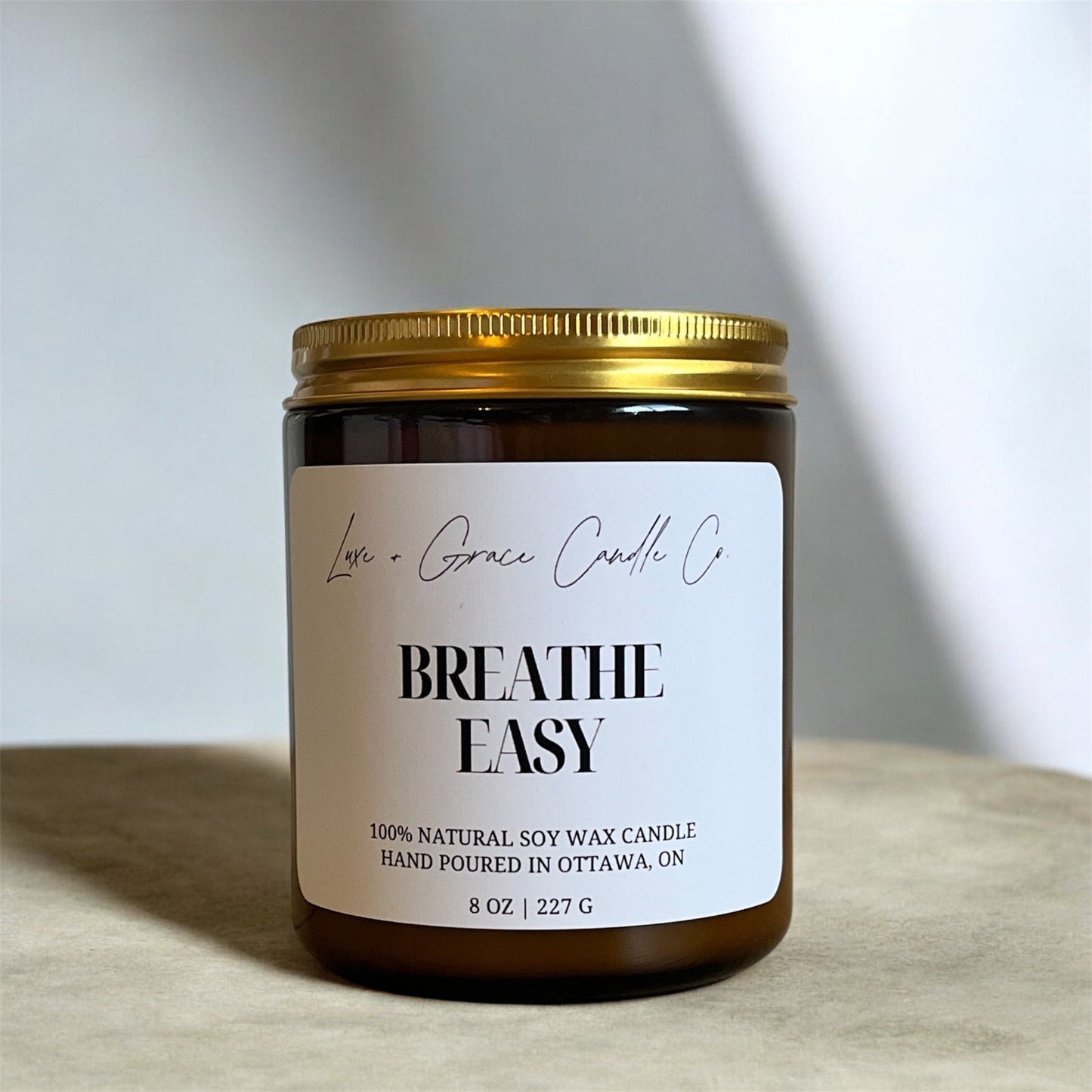 Breathe Easy - Clarity - Soy Wax Candle Luxe + Grace Candle Co.