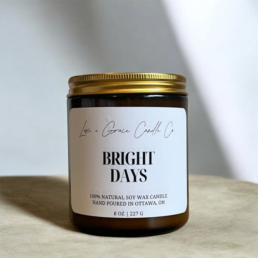Bright Days - Uplift - Soy Wax Candle Luxe + Grace Candle Co.