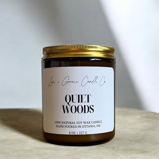 Quiet Woods - Grounding - Soy Wax Candle Luxe + Grace Candle Co.