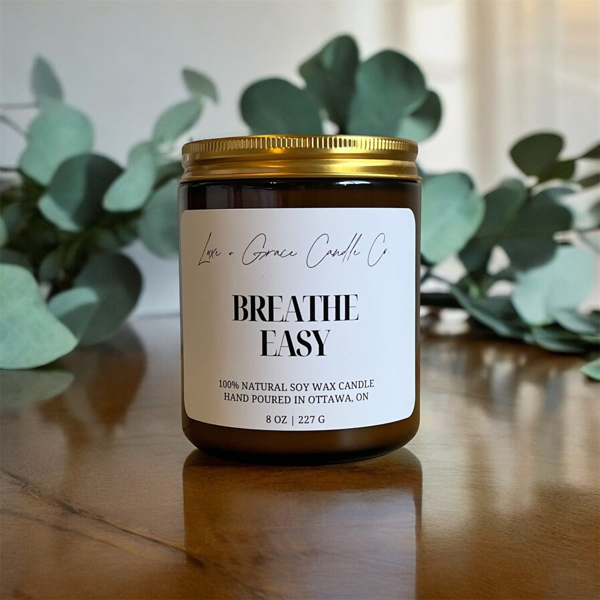 Breathe Easy - Clarity - Soy Wax Candle Luxe + Grace Candle Co.