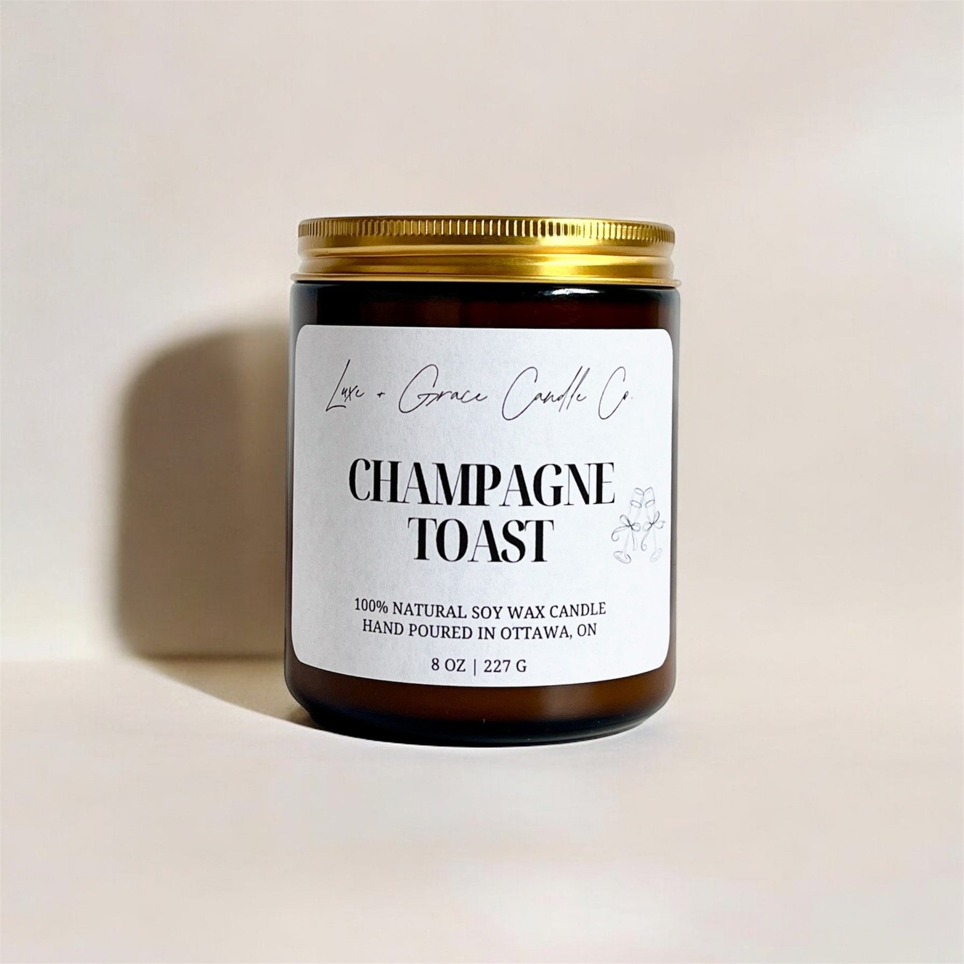 Champagne Toast - Soy Wax Candle Luxe + Grace Candle Co.