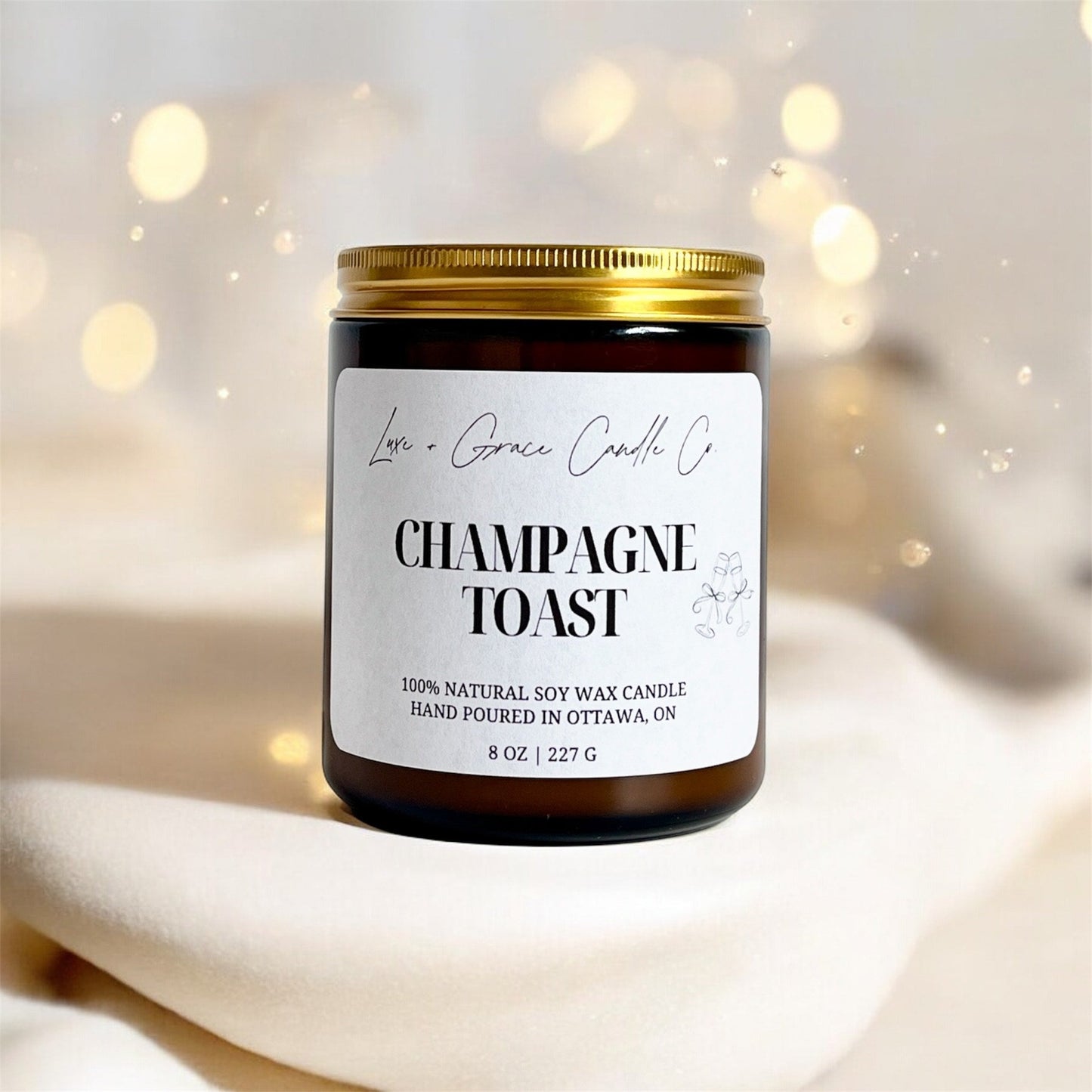 Champagne Toast - Soy Wax Candle Luxe + Grace Candle Co.