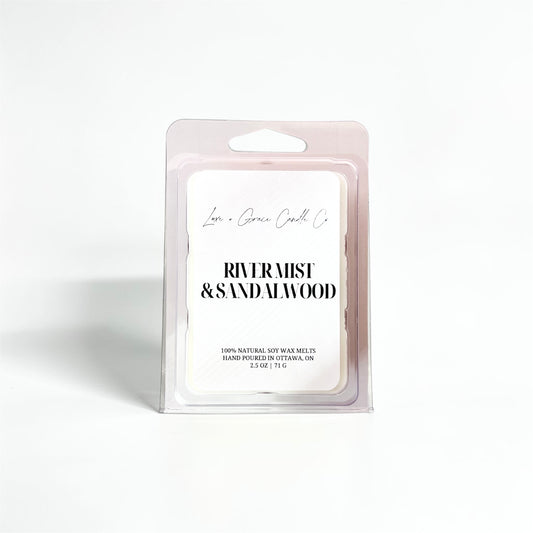 River Mist & Sandalwood - Soy wax melts
